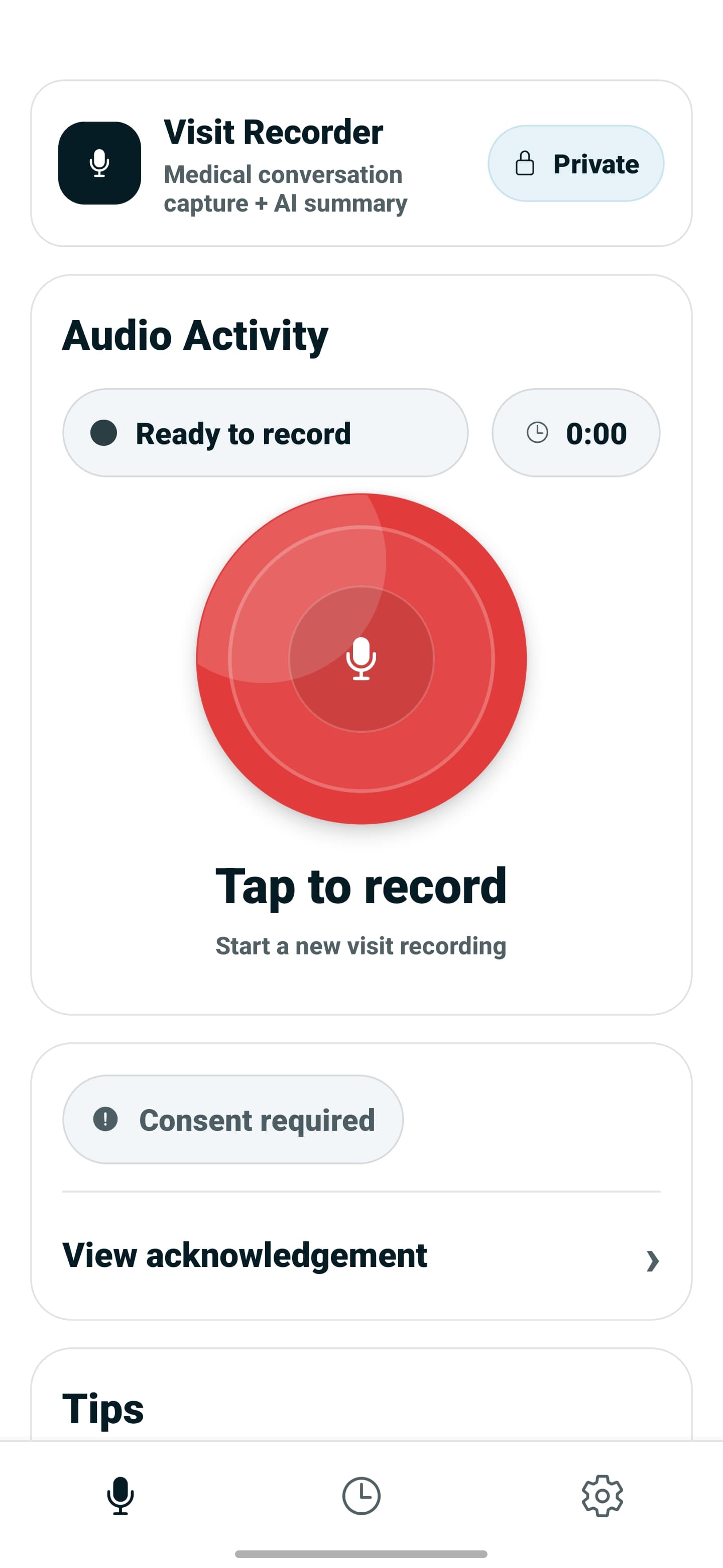 Visit Recorder preview